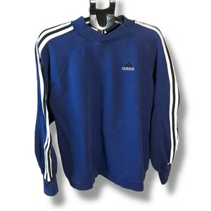 Vintage 90s Adidas Sweatshirt Men’s XL Blue Crewneck Retro Streetwear